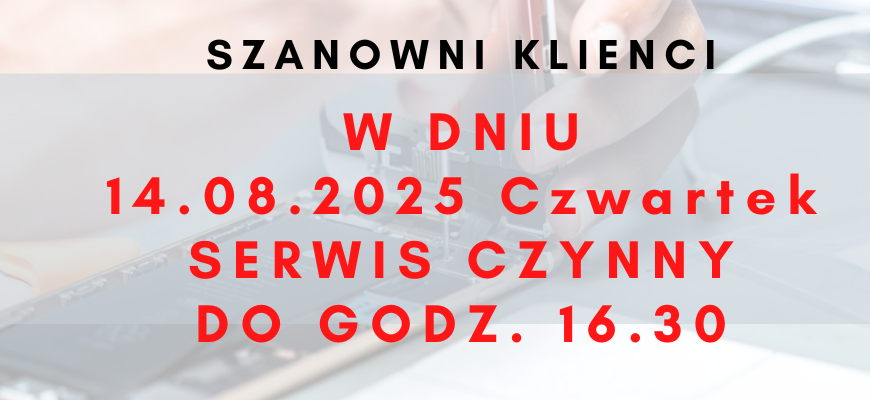 zmiana godzin otwarcia